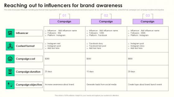 Reaching Out To Influencers Maximizing Sales Via Online Brand Marketing Strategies Professional Pdf