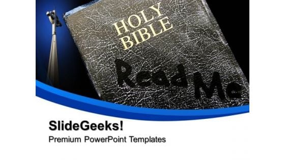 Read Me Holy Bible Church PowerPoint Templates And PowerPoint Themes 0812