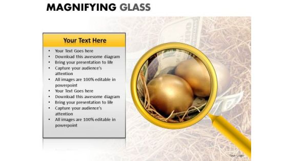 Reading Research Detail Magnifying Glass PowerPoint Slides And Ppt Diagram Templates