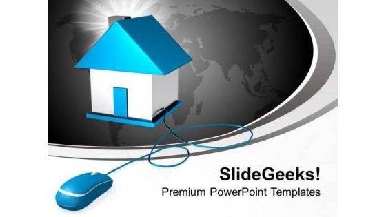 Real Estate On Internet PowerPoint Templates Ppt Backgrounds For Slides 0113