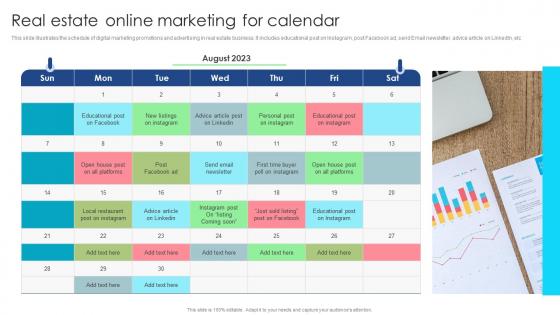 Real Estate Online Marketing For Calendar Ppt Outline Graphics Pictures Pdf