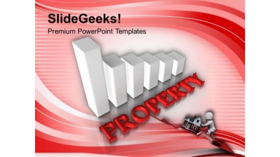 Real Estate Property Graph PowerPoint Templates Ppt Backgrounds For Slides 0413