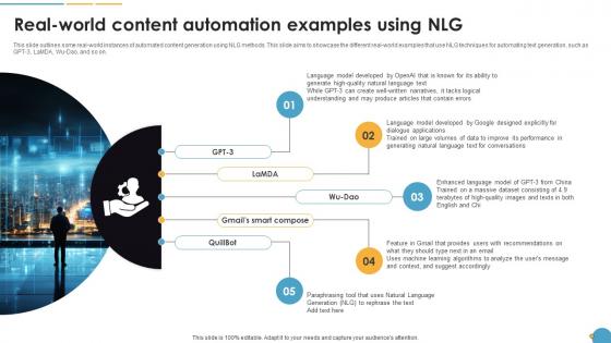 Real World Content Automation Examples Using NLG Natural Language Automation Real World Content Automation Examples Using NLG Natural Language Automation