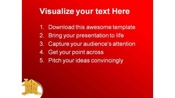 Realty Puzzle Metaphor PowerPoint Themes And PowerPoint Slides 0811