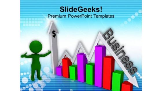 Recession Chart Business PowerPoint Templates Ppt Backgrounds For Slides 0413