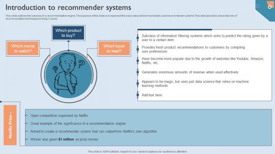 Recommendation Techniques Introduction To Recommender Systems Template PDF