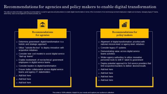 Recommendations For Agencies And Policy Makers To Gen Tech Stack Playbook Themes Pdf Recommendations For Agencies And Policy Makers To Gen Tech Stack Playbook Themes Pdf