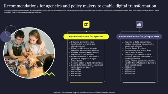 Recommendations For Agencies And Policy Playbook For Managing Us Topics Pdf