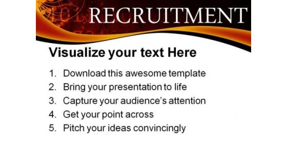 Recruitment Business Abstract PowerPoint Themes And PowerPoint Slides 0411