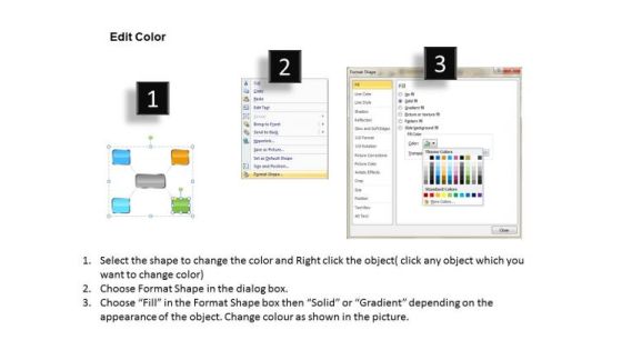 Rectangle Text Boxes With Diverging Arrows Network Software PowerPoint Templates Slide03