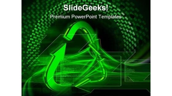 Recycle Abstract PowerPoint Templates And PowerPoint Backgrounds 0711