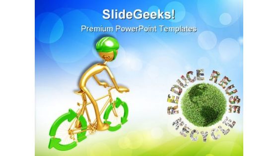 Recycle Bicycle Environment PowerPoint Templates And PowerPoint Backgrounds 0711