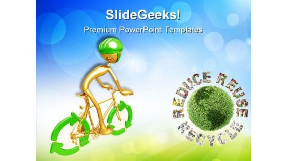 Recycle Bicycle Environment PowerPoint Themes And PowerPoint Slides 0711