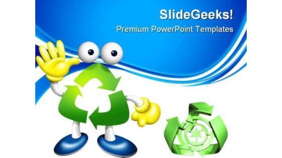 Recycle Boy Environment PowerPoint Templates And PowerPoint Backgrounds 0811