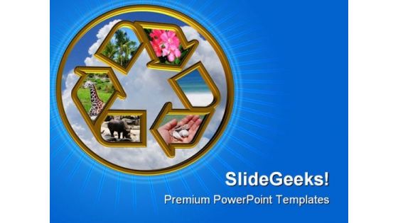 Recycle Elements Symbol PowerPoint Themes And PowerPoint Slides 0811