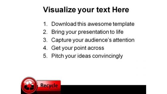 Recycle Icon Button Symbol PowerPoint Themes And PowerPoint Slides 0711