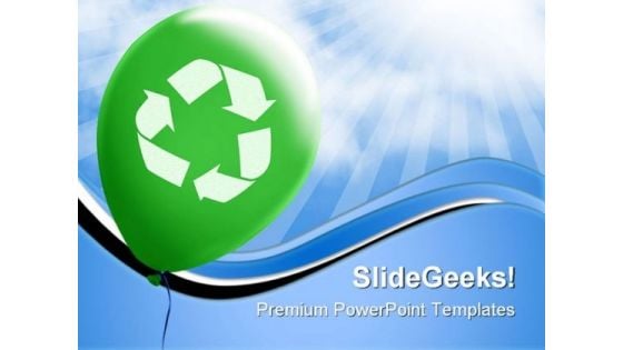 Recycle Symbol Environment PowerPoint Templates And PowerPoint Backgrounds 0811