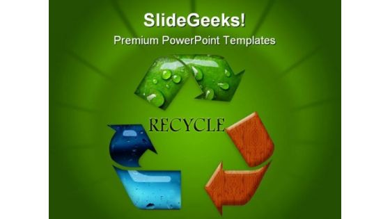 Recycle Symbol Nature PowerPoint Templates And PowerPoint Backgrounds 0811