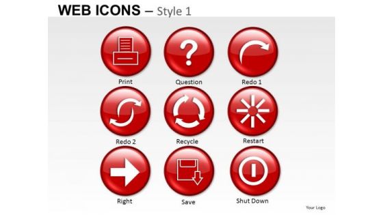 Recycle Web Icons PowerPoint Slides And Ppt Diagram Templates