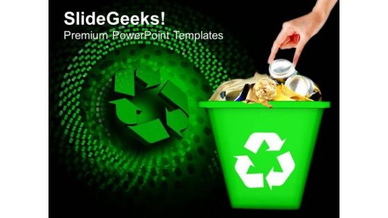 Recycled Garbage Geographical Environment PowerPoint Templates And PowerPoint Themes 0912
