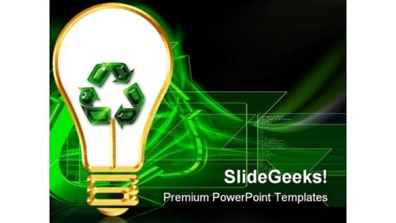 Recycling Idea Global PowerPoint Themes And PowerPoint Slides 0711