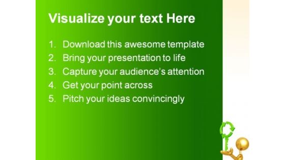 Recycling Key Nature PowerPoint Themes And PowerPoint Slides 0911
