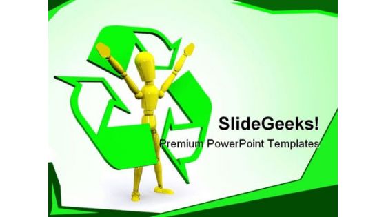 Recyle Man Environment PowerPoint Templates And PowerPoint Backgrounds 0411