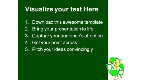 Recyle Man Environment PowerPoint Themes And PowerPoint Slides 0411