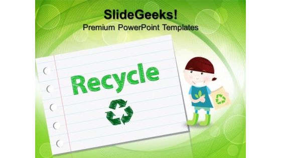 Recyle Symbol Environment PowerPoint Templates And PowerPoint Themes 1012