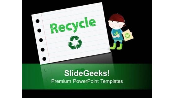 Recyle Symbol Environment PowerPoint Templates Ppt Background For Slides 1112