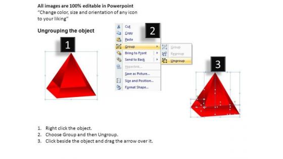 Red 3d Pyramid 1 PowerPoint Slides And Ppt Diagram Templates