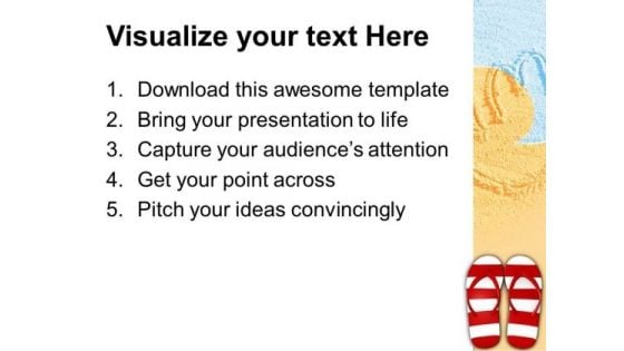 Red And White Stripy Footwear PowerPoint Templates And PowerPoint Themes 1012