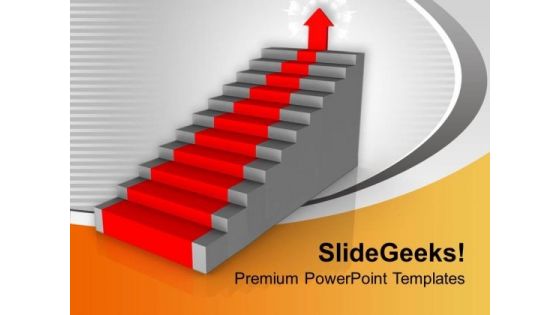 Red Arrow On Stairs Success PowerPoint Templates Ppt Backgrounds For Slides 0213 Red Arrow On Stairs Success PowerPoint Templates Ppt Backgrounds For Slides 0213