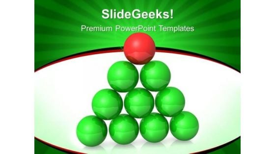 Red Ball Leadership PowerPoint Templates And PowerPoint Themes 0412