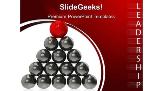 Red Ball Leadership PowerPoint Templates And PowerPoint Themes 0512