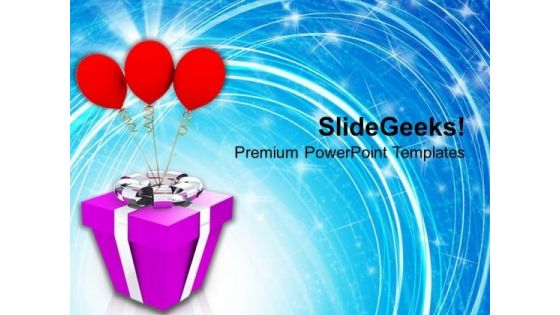 Red Balloon Attached To Gift New Year Concept PowerPoint Templates Ppt Backgrounds For Slides 1112 Red Balloon Attached To Gift New Year Concept PowerPoint Templates Ppt Backgrounds For Slides 1112