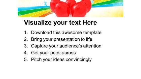 Red Balloons Party Events PowerPoint Templates Ppt Backgrounds For Slides 1212