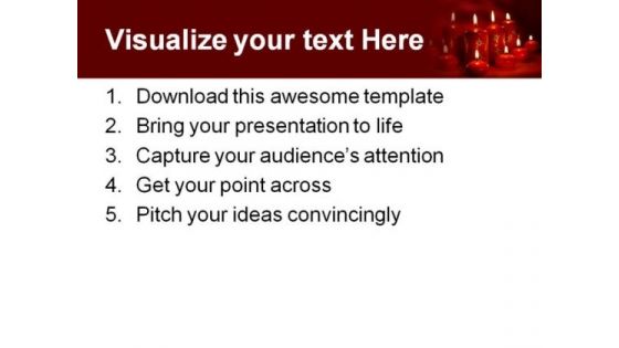 Red Candles Christmas PowerPoint Template 0610