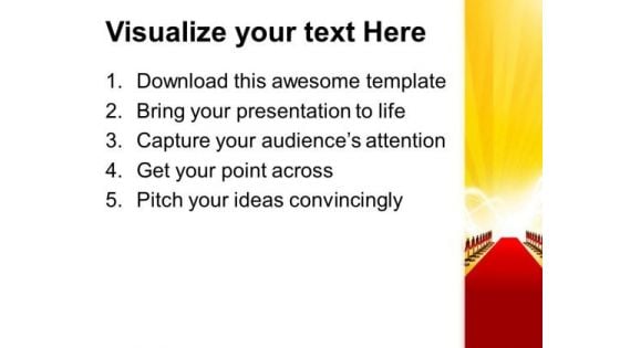 Red Carpet Award Competition PowerPoint Templates And PowerPoint Themes 0812