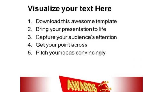 Red Carpet Awards Events PowerPoint Themes And PowerPoint Slides 0511