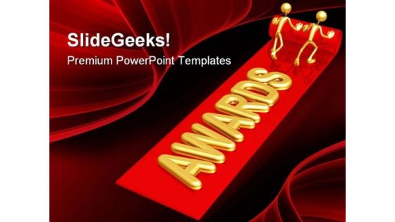 Red Carpet Awards Events PowerPoint Themes And PowerPoint Slides 0511