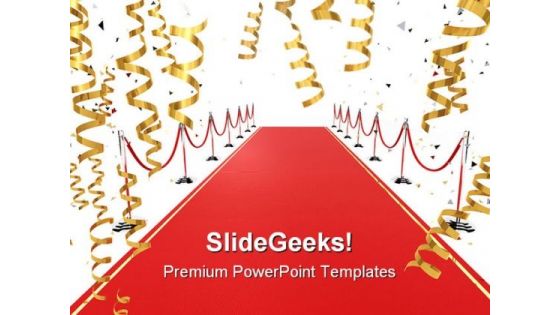 Red Carpet Background PowerPoint Templates And PowerPoint Backgrounds 0811