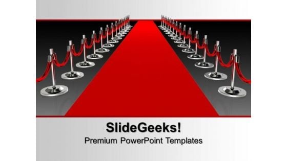 Red Carpet For Winners Success PowerPoint Templates And PowerPoint Themes 1012