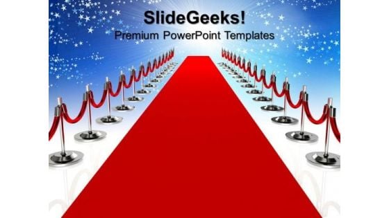 Red Carpet Lifestyle PowerPoint Templates And PowerPoint Themes 0812