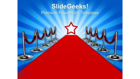 Red Carpet Success PowerPoint Templates And PowerPoint Themes 0812