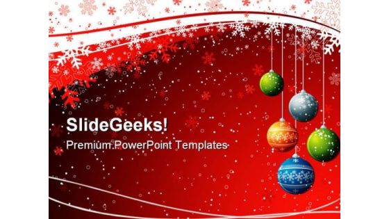 Red Christmas Background PowerPoint Templates And PowerPoint Backgrounds 0711