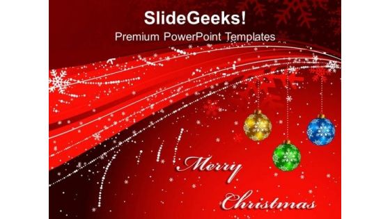 Red Christmas Background PowerPoint Templates Ppt Backgrounds For Slides 1112