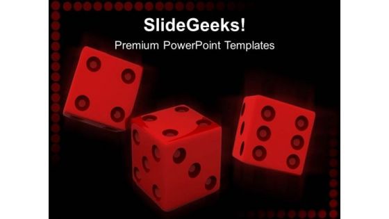 Red Dices Game PowerPoint Templates And PowerPoint Themes 0512