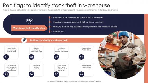 Red Flags To Identify Stock Minimizing Inventory Wastage Through Warehouse Topics Pdf