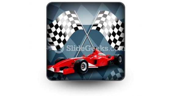 Red Formula Car PowerPoint Icon S